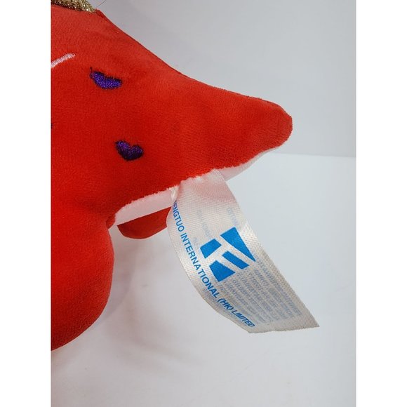 Fengtuo International Ltd. Red Dinosaur Plush Stuffed Animal Wild About You Toy - Picture 7 of 9